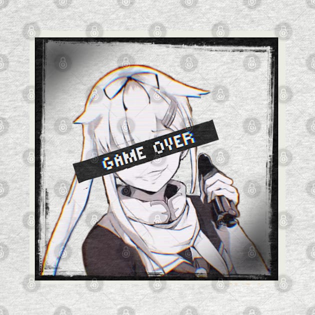 GAME OVER Anime Glitch Aesthetic by valival